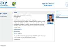 Tablet Screenshot of harald-huber.ch